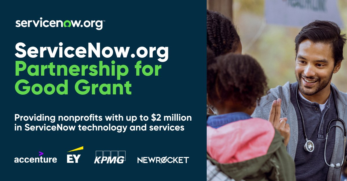 🌍 Here at <a href="/ServiceNow/">ServiceNow</a>, we’re committed to making the world work better for everyone. That’s why we’re thrilled to launch the ServiceNow.Org Partnership for Good Grant. Learn more: spr.ly/6012VHP5y