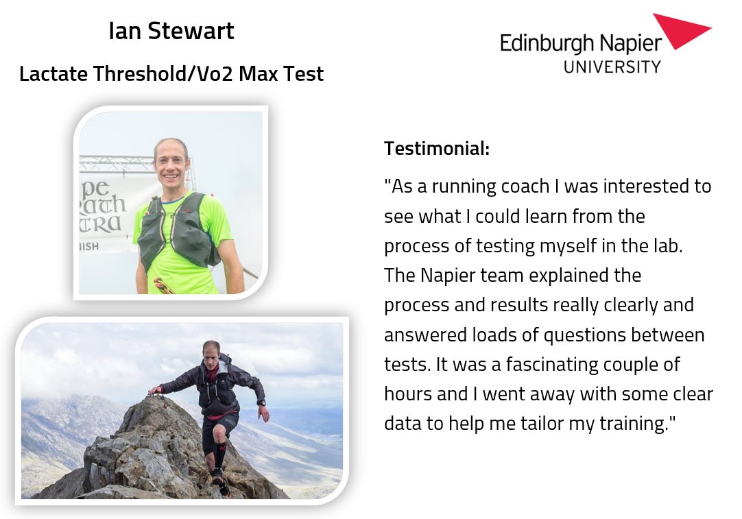 We offer various physiological testing options here at ENU and over the next few days I am going to share some of the recent testimonials we have had.

First is Ian Stewart, from Trail Running Scotland, with some very kind words

#sport #exercise #health #science #trailrunning