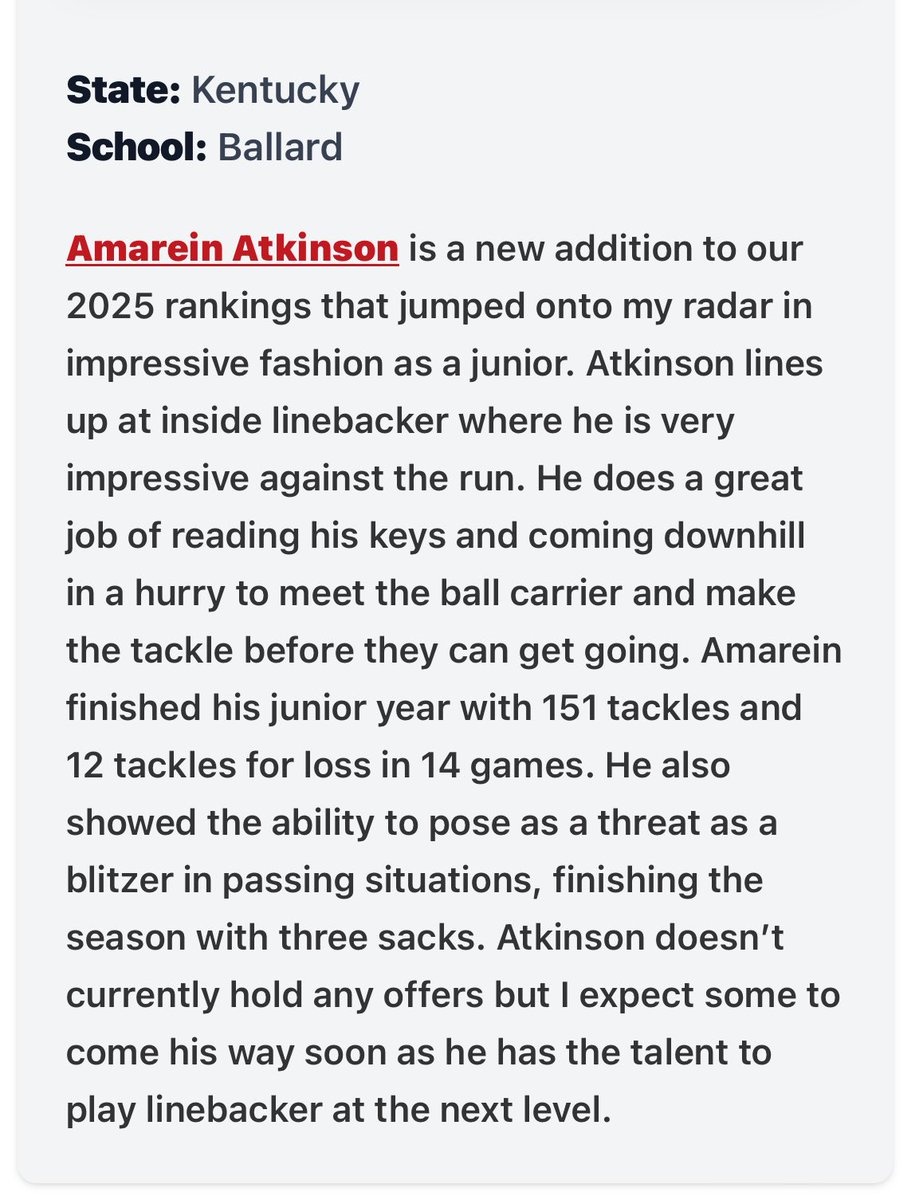 Thank you for the mention <a href="/PrepRedzoneKY/">Prep Redzone Kentucky</a> <a href="/LippertScouting/">Ryan Lippert</a> 
<a href="/CoachBerryKYFB/">Coach Berry</a>