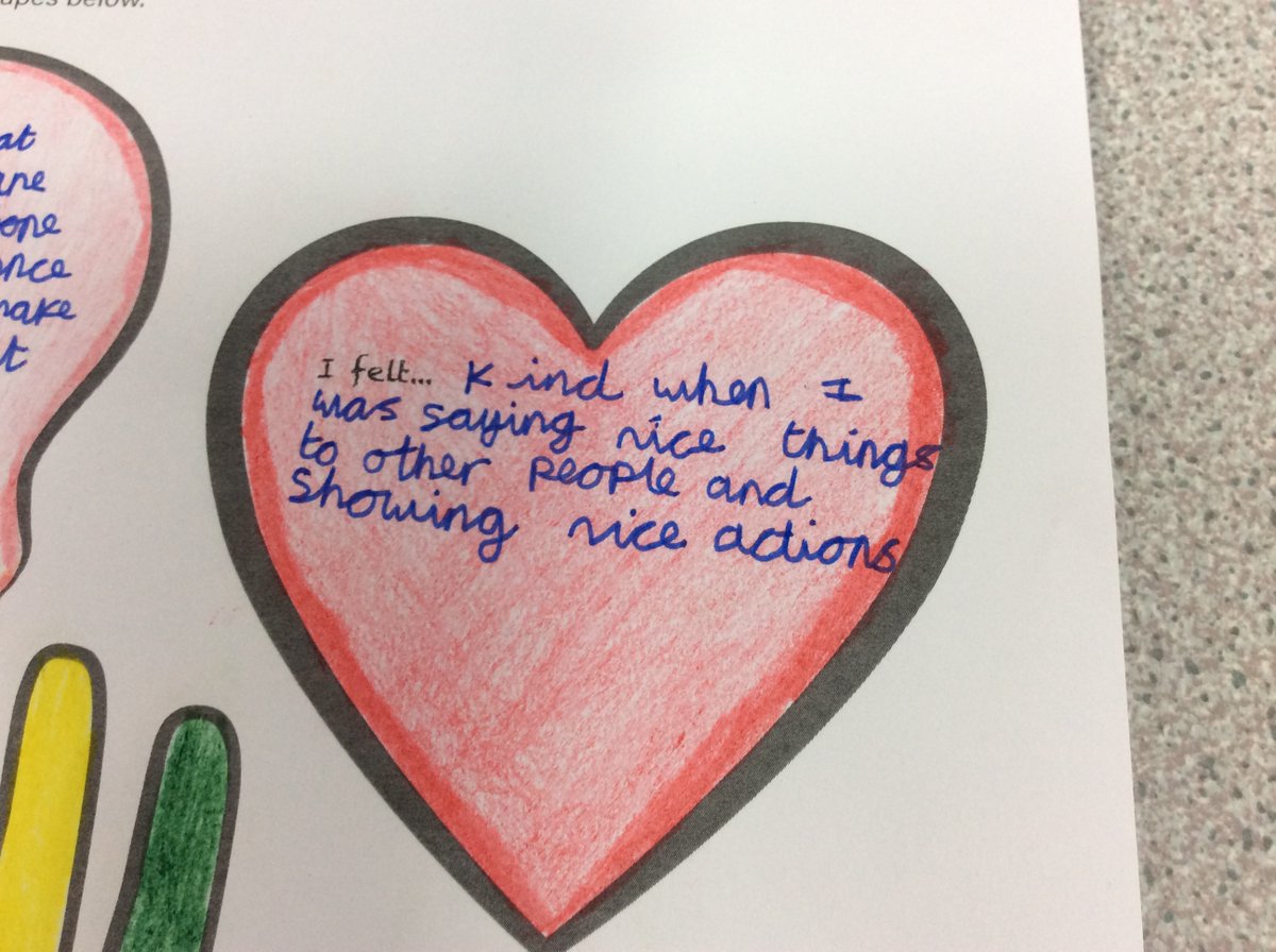 Year 6 participated in the school of Kindness workshop this afternoon and reflected on their actions and words #SJB#Y6#kindness <a href="/bcw_cat/">Blessed Christopher Wharton Catholic Academy Trust</a> <a href="/SchoolofKind/">School of Kindness</a>