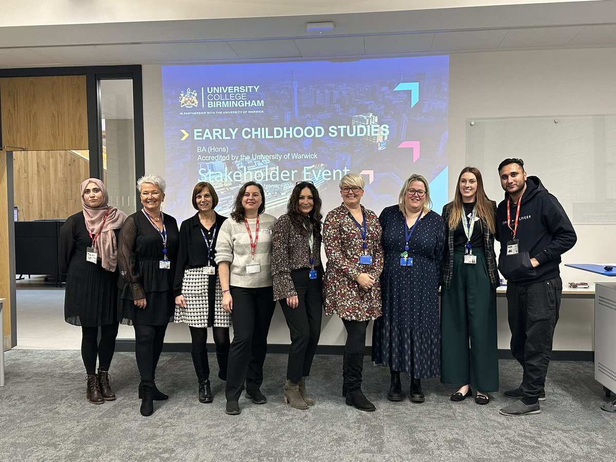 EmmaDee77's tweet image. We enjoyed a wonderful stakeholder event today as part of the revaluation of our Early Childhood Studies programme. The team and guests came up with some really useful ideas which we can take forward. 

@prior2c @UCBChildEd @UCBofficial