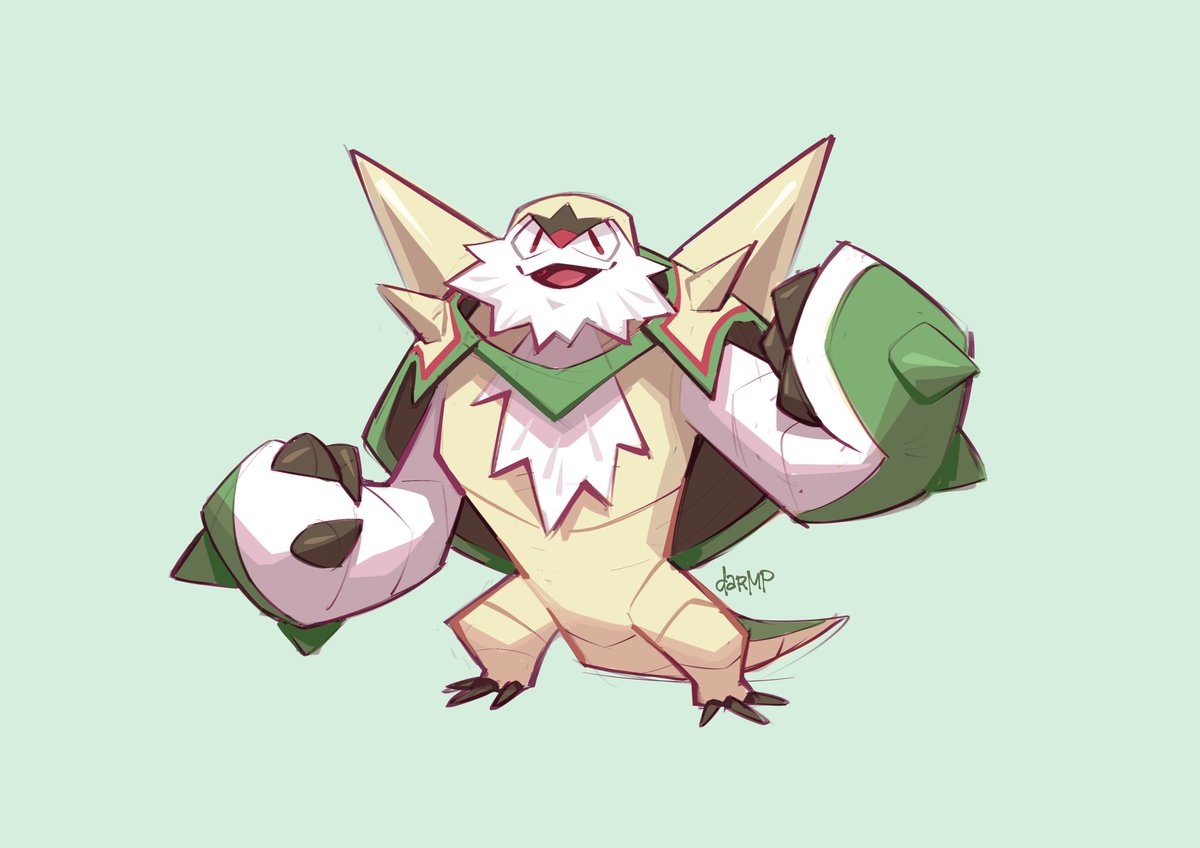 「chesnaught for tonight's cooldown 」|dar 🌺のイラスト