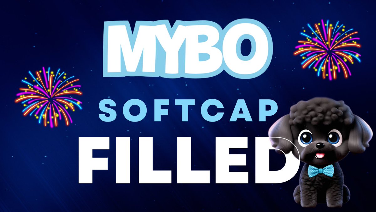 MYBO_Dog's tweet photo. 🎇🎇Softcap filled 🎇🎇

Presale ending in just 15 minutes. 

Presale: https://t.co/KdAkAlyOMp

#Mybo #Dogwithabowtie #Meme #1000x https://t.co/cHspxt6EEe