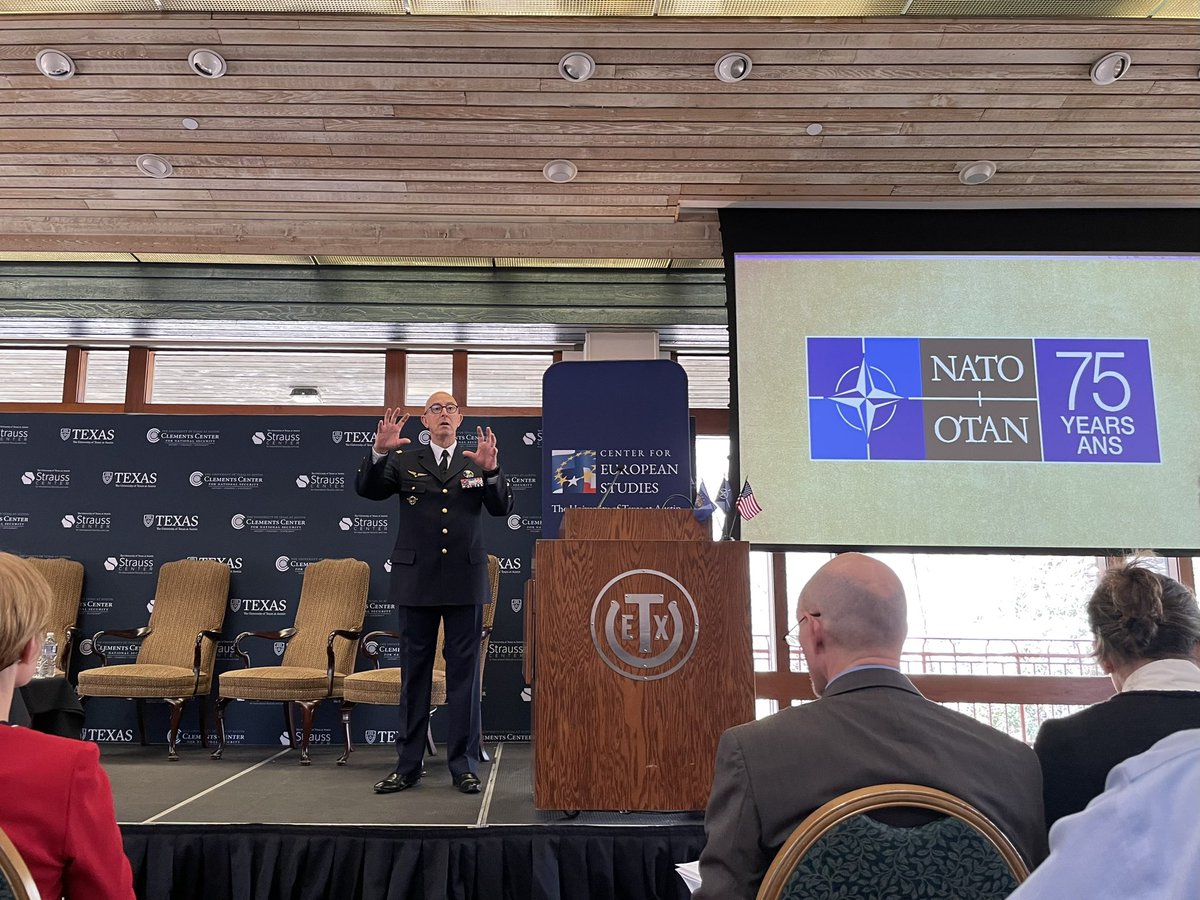 We’ve begun! There’s still time to join us for “NATO and the Future of American Security” at Etter Harbin Alumni Center with  <a href="/NATO_ACT/">NATO ACT</a>, <a href="/AtlanticCouncil/">Atlantic Council</a>, <a href="/ClementsCenter/">Clements Center</a>, and <a href="/UTEuroStudies/">UT Austin Center for European Studies</a>