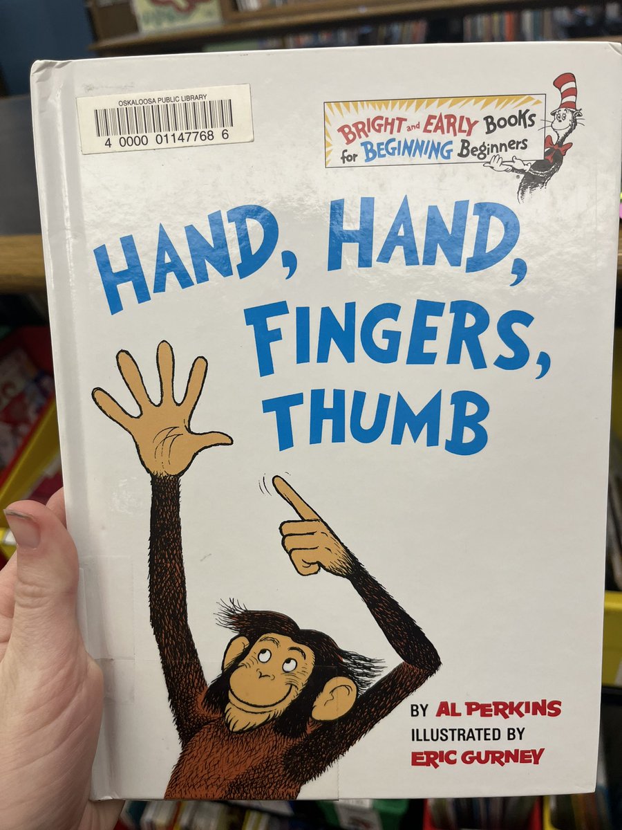 carliescholtus's tweet photo. My forever book is Hand, Hand, Fingers, Thumb! This was my favorite book as a kid! https://t.co/r49burgjW8