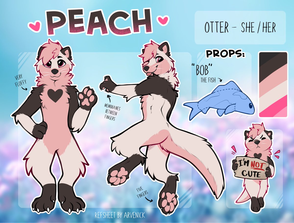 FloofIts's tweet image. 【Fursona Info】 
〔pronouns〕She/Her 
〔Gender〕Female 
〔Perks〕Crazy ott, friends with bob the fish and very scawwy ott!