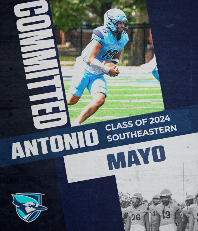 Antonio Mayo (@_antoniom24) on Twitter photo Blessed to continue my next 3-4 years at Elmhurst University. None of this wouldnโt be possible without my Family and Coaches, canโt wait to be there in the Fall!! #COMMITED #RollJays @CoachMurray_EU <a href="/Coach_Tahaney/">Jake Tahaney</a> <a href="/CourtneyDinkin2/">Courtney Dinkins</a> <a href="/TheD_Zone/">The D Zone</a> Blessed to continue my next 3-4 years at Elmhurst University. None of this wouldnโt be possible without my Family and Coaches, canโt wait to be there in the Fall!! #COMMITED #RollJays @CoachMurray_EU <a href="/Coach_Tahaney/">Jake Tahaney</a> <a href="/CourtneyDinkin2/">Courtney Dinkins</a> <a href="/TheD_Zone/">The D Zone</a>