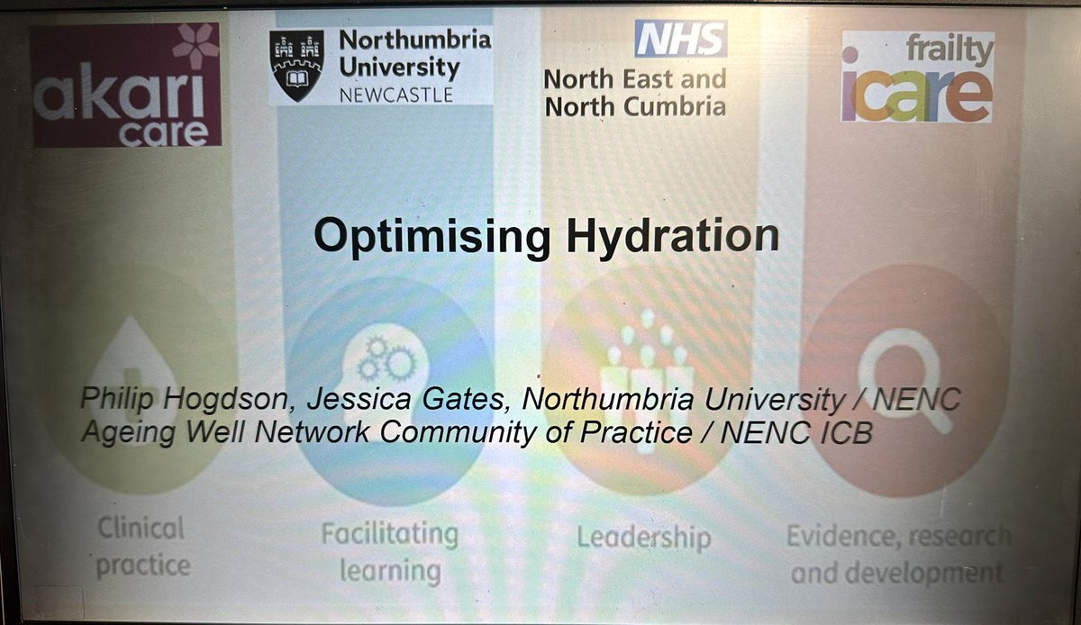 Showcasing the Hydration Project within  the nursing home. #encop #northumbriauniversity #hydrationproject #acp #olderpeople
