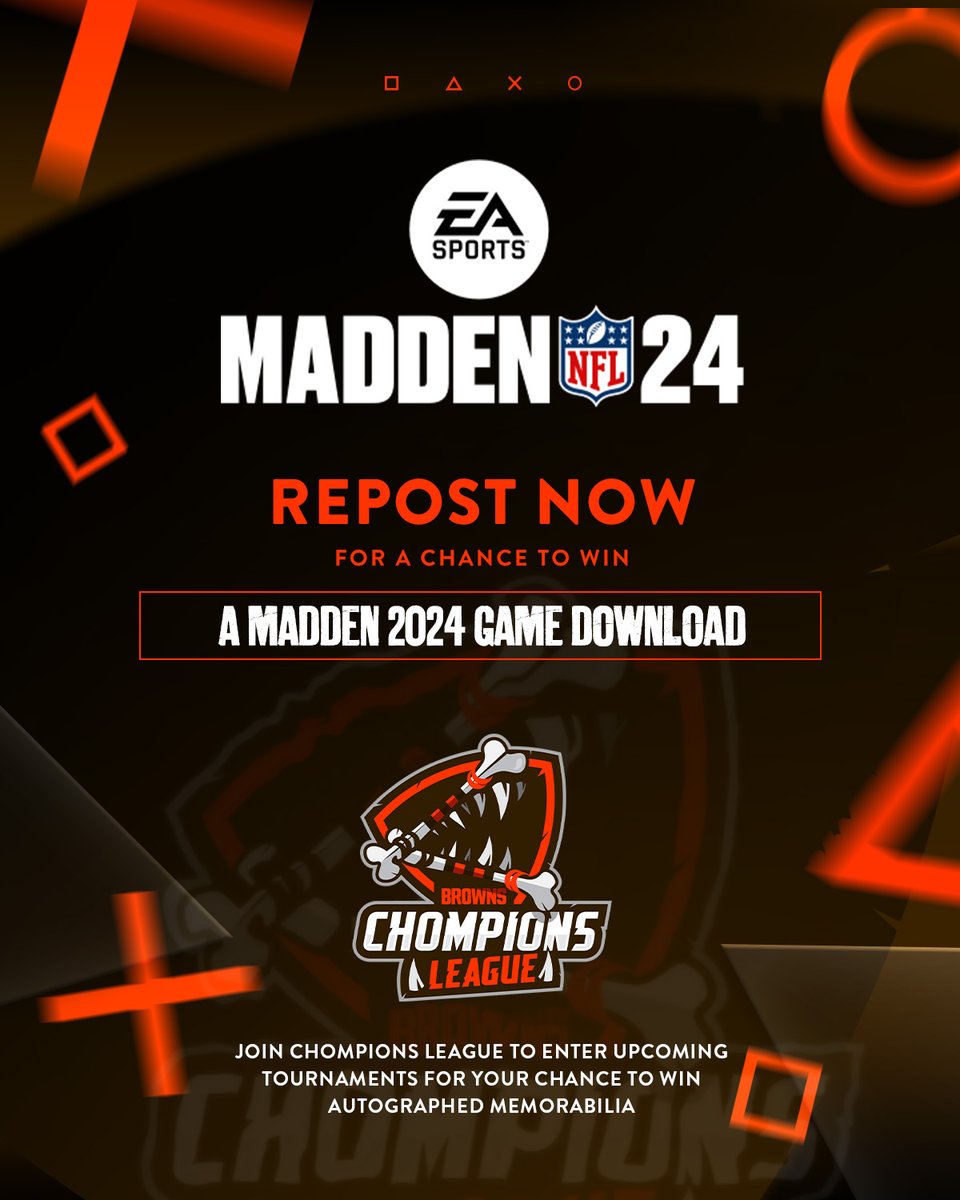 🚨 late to the game and need a FREE #Madden24 game code? 𝗛𝗜𝗧 𝗧𝗛𝗔𝗧 𝗥𝗘𝗣𝗢𝗦𝗧 𝗕𝗨𝗧𝗧𝗢𝗡 🚨 and while you're at it, join 𝗖𝗵𝗼𝗺𝗽𝗶𝗼𝗻𝘀 𝗟𝗲𝗮𝗴𝘂𝗲 to enter upcoming tournaments for your chance to win autographed jerseys and more! 🎮: brow.nz/9orr
