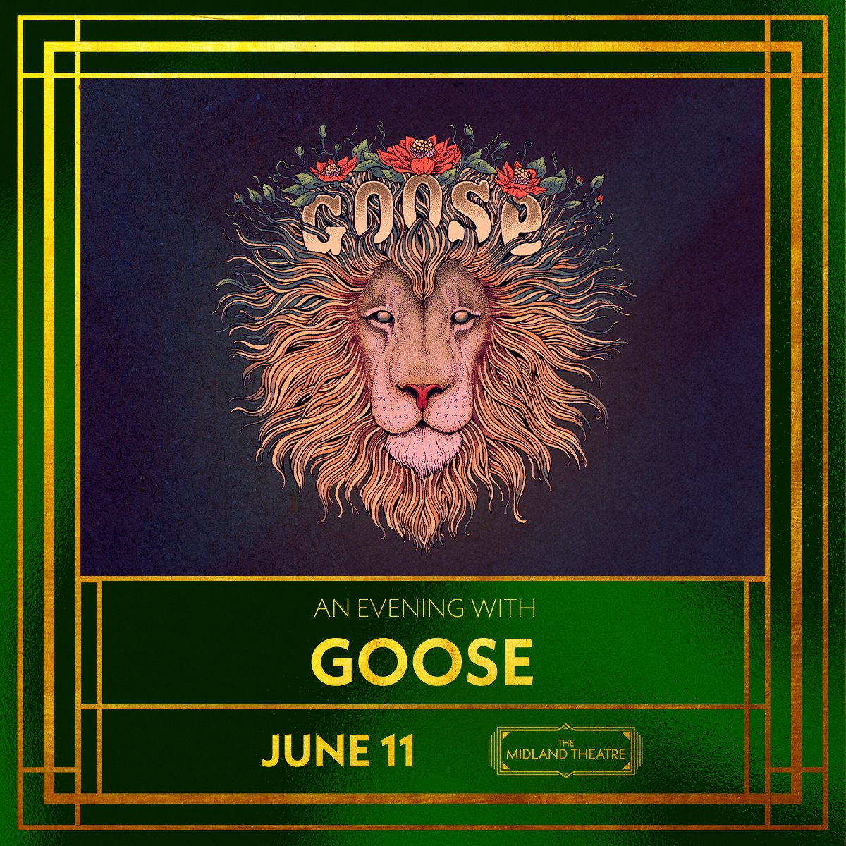 JUST ANNOUNCED @goosetheband comes back to The Midland Theatre on June 11! Tickets go on sale Friday, February 16 at 10 a.m.