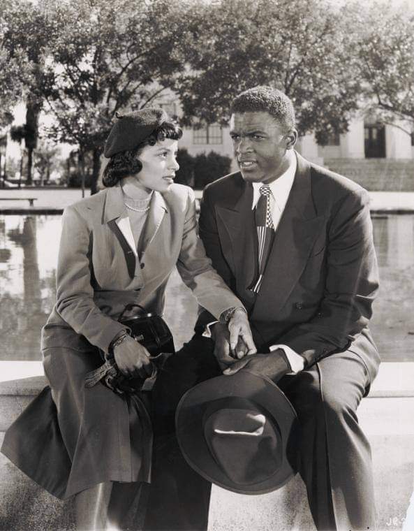 Ruby Dee and Jackie Robinson, The Jackie Robinson Story (1950).