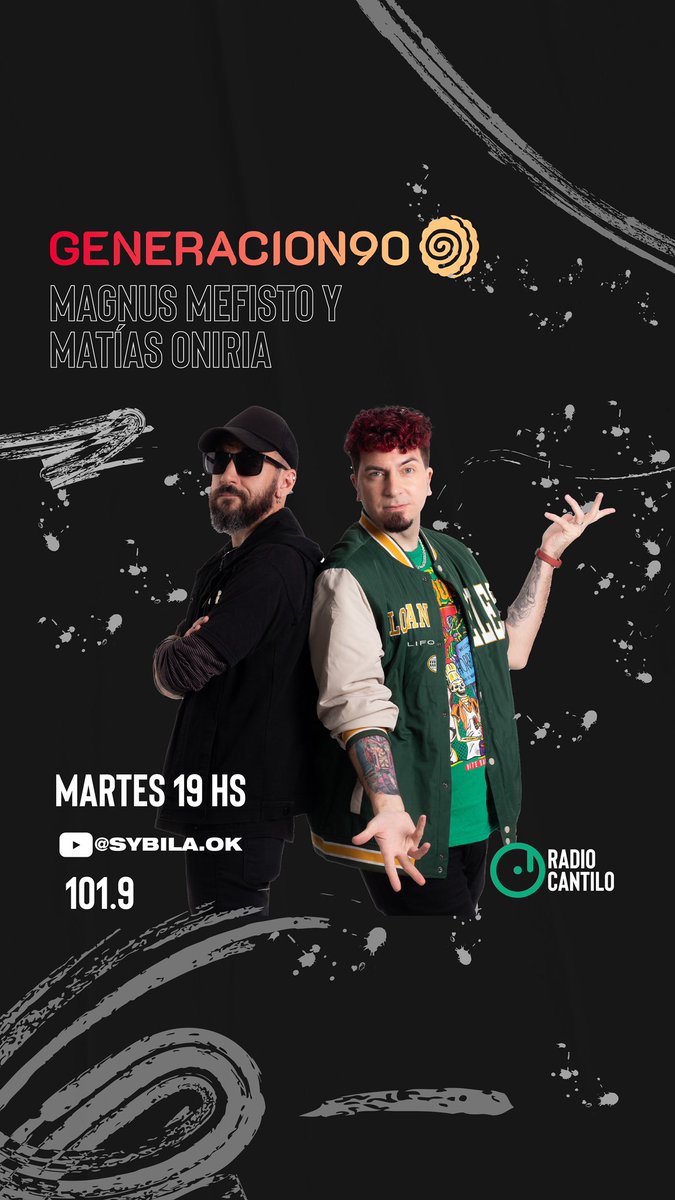 Radio Cantilo (@radiocantilook) on Twitter photo ¡Salió! 🔜 #Generación90 cap.5: "Los 90s y la tecnología"
<a href="/MagnusMefisto_/">Magnus Mefisto</a> y Mati Oniri repasan los principios de la era tecno: ¿Los mp3? ¿Quién no tuvo un tamagotchi? ¿Y las cámaras con rollos?
Ah, escuchalos en #RC 📻 101.9
Mirlos en #SybilaOk 👇🏻
youtu.be/QN1Tnbl3AAo?si… ¡Salió! 🔜 #Generación90 cap.5: "Los 90s y la tecnología"
<a href="/MagnusMefisto_/">Magnus Mefisto</a> y Mati Oniri repasan los principios de la era tecno: ¿Los mp3? ¿Quién no tuvo un tamagotchi? ¿Y las cámaras con rollos?
Ah, escuchalos en #RC 📻 101.9
Mirlos en #SybilaOk 👇🏻
youtu.be/QN1Tnbl3AAo?si…