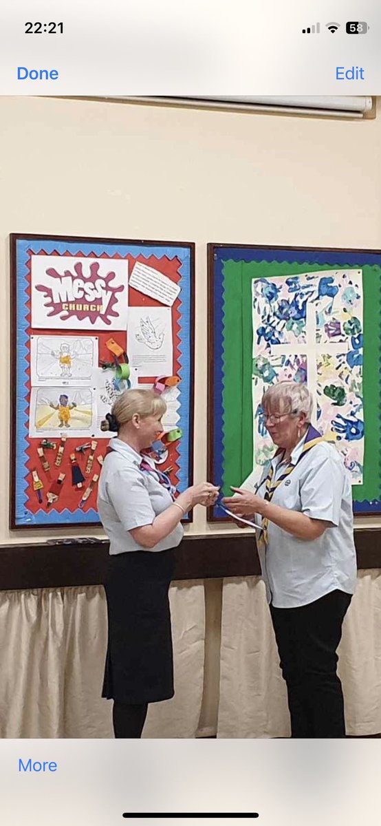 MidlandsChief's tweet photo. Congratulations to Liz @StaffsGuiding for her chief commissioner award @GirlguidingMids and well done to her unit celebrating their 100th birthday today! 🎉👏 #award #volunteers https://t.co/tJmL3fQwIC