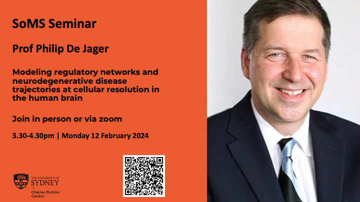 Register by COB Thursday 8 Feb for the SoMS seminar with Professor Philip de Jager events.humanitix.com/seminar-modeli…
