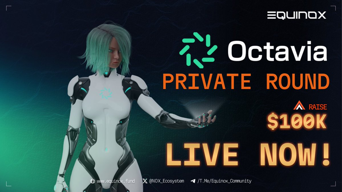 Prefunding for Octavia's Private Round at Noxstarter is now Live!

🔑Get Access: Own a Celestial Collection NFT and/or stake NOX tokens for Tier Access.

🔗Connect Your Wallet: Link your wallet (with NFTs and/or staked NOX) to the prefunding app: presale.equinox.fund/octavia
