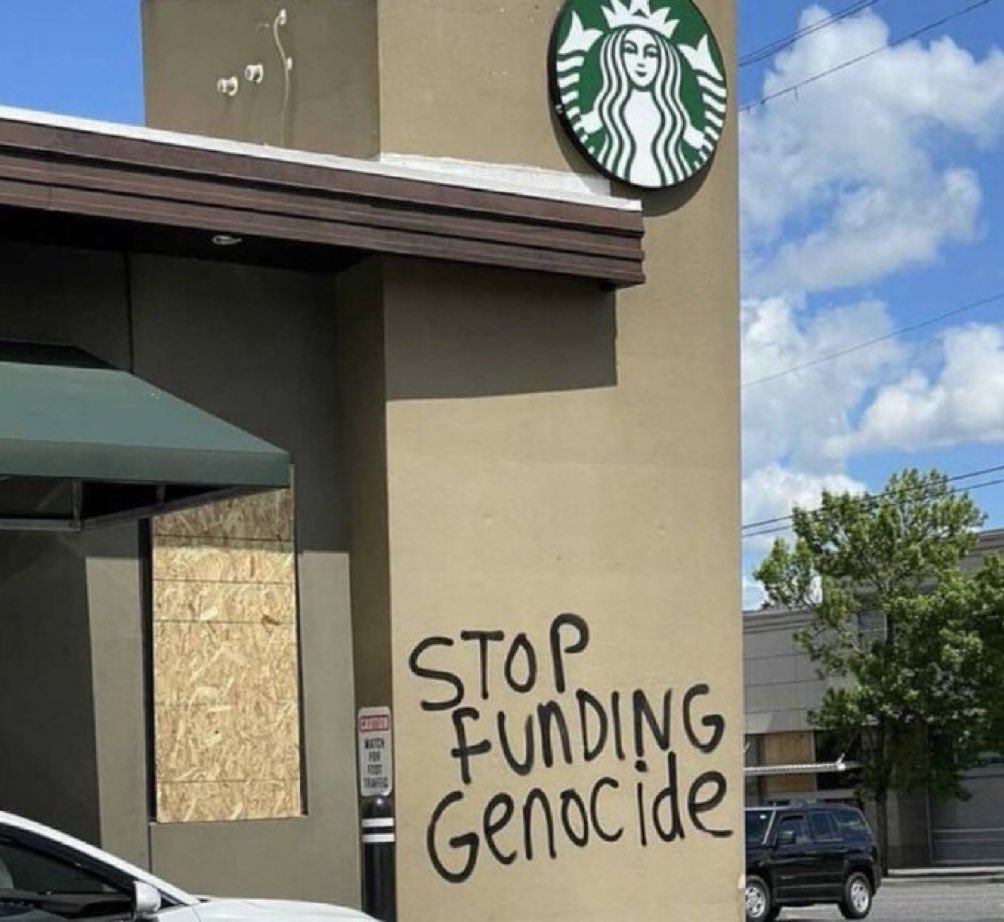 Keep BOYCOTTING child killers🩸🩸🩸

#BoycottStarbucks