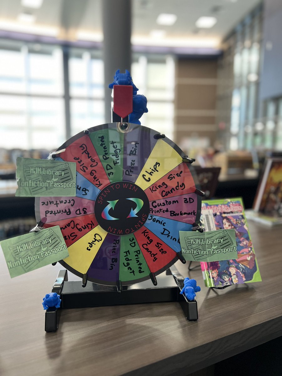 HaskettLibrary's tweet image. 1 month into our Spring Reading Challenge &amp;amp; we have 3 Huskies with finished passports--that&apos;s 9 books down! And so many more have turned in their first few reviews.

Remember, the passport challenge is going until 5/6. Finished passport = a spin on the prize wheel #wearehaskett