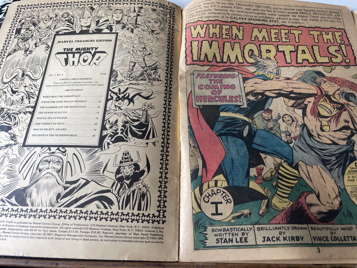 Thirty years since the passing of Jack Kirby, it was this Marvel Treasury edition that was my introduction to him I bought as an eleven year old and it blew me away and still does.