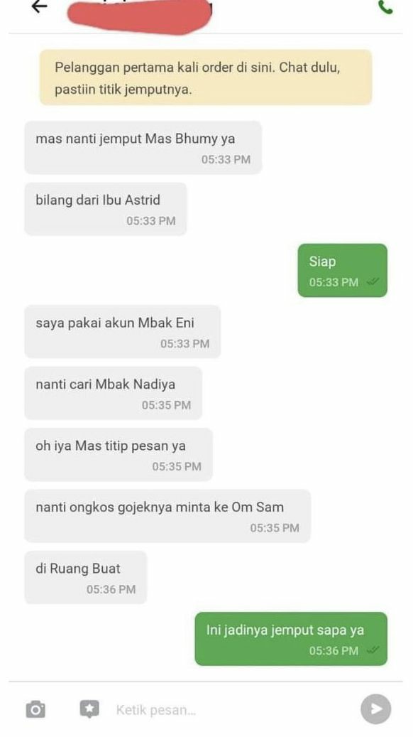 Kumpulan chatan ojol yang bikin ngakak😭😅🤣

'A Threaddd