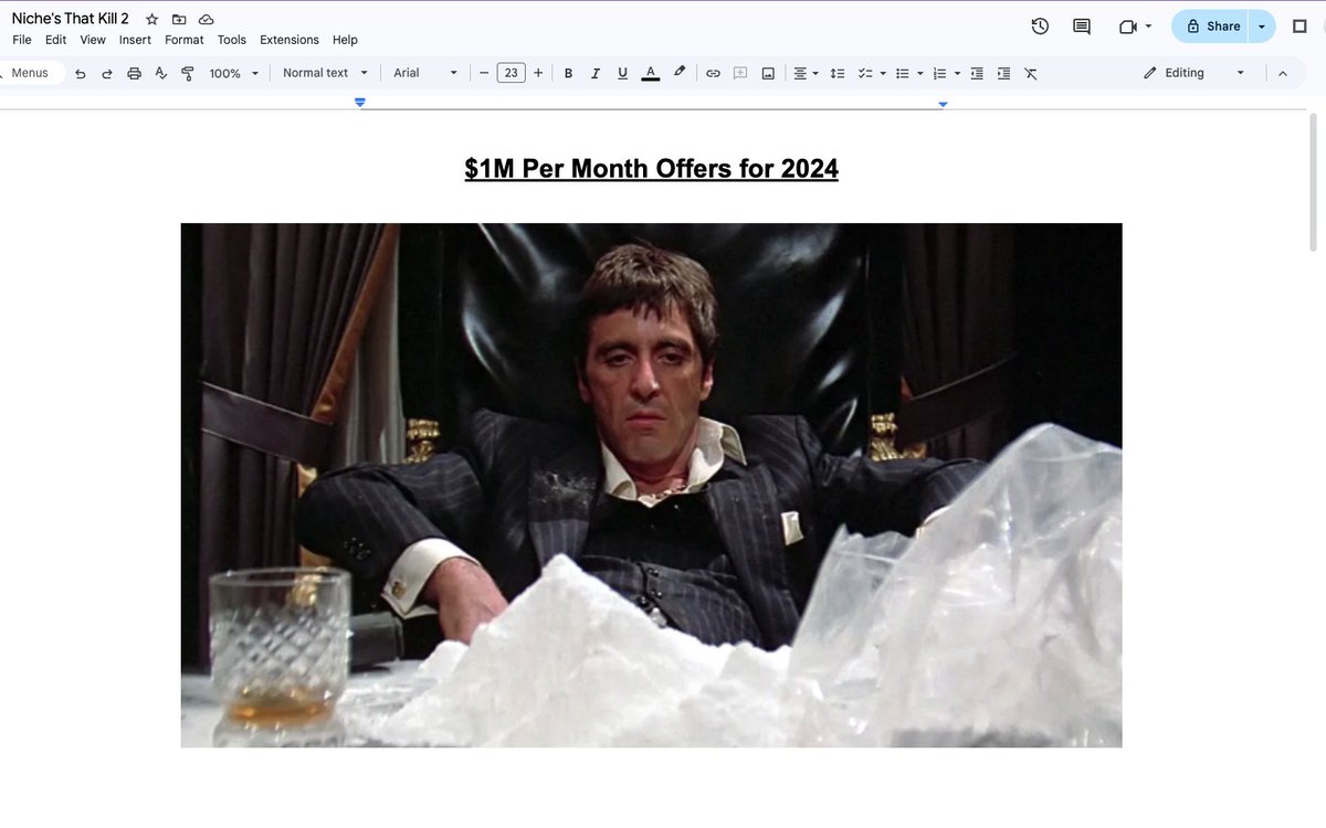About to drop the second round of offers that are guaranteed to print you $1M/Month in 2024.

Want to know what they are?

Like, Comment and RT to Unlock.