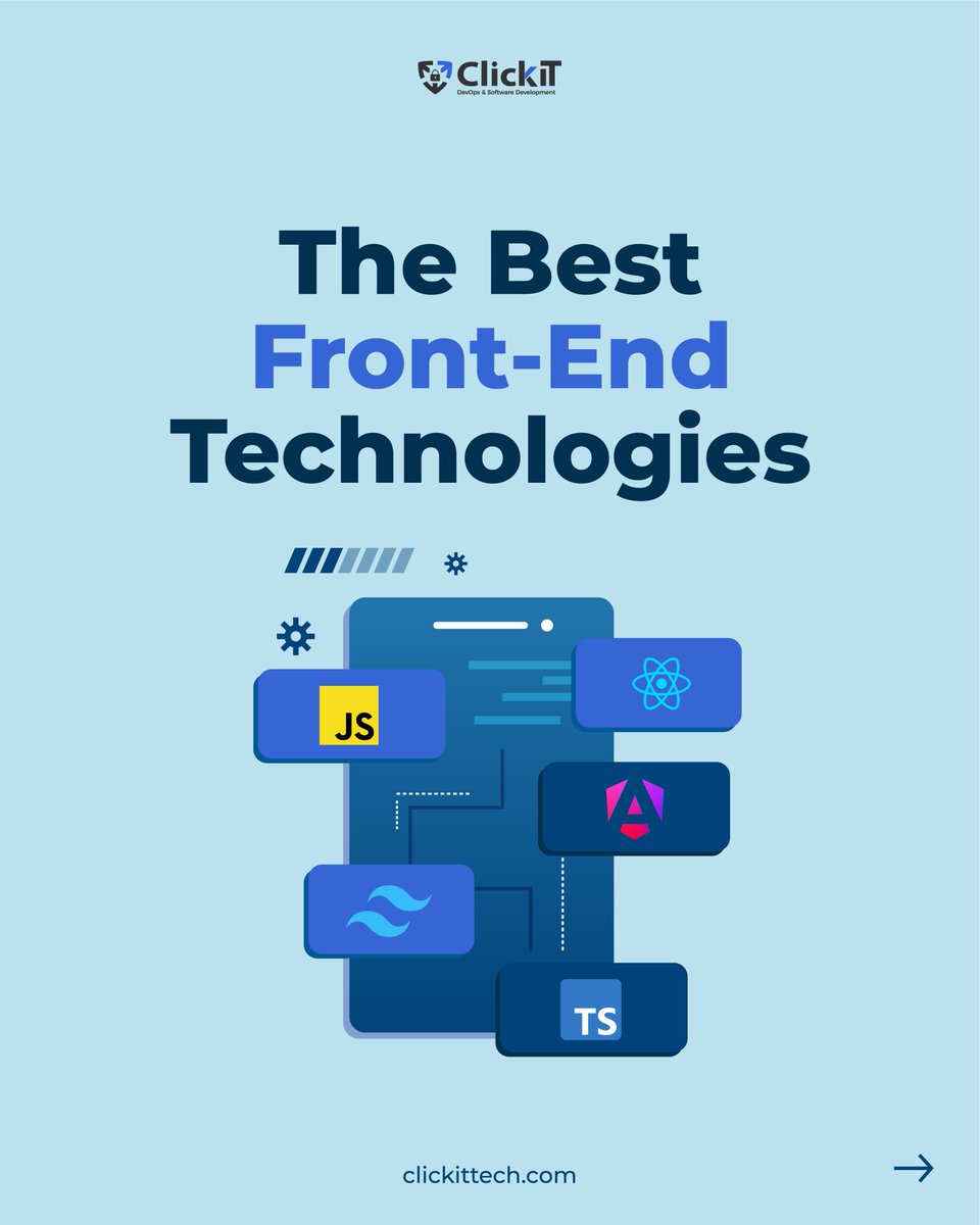 ClickIT_Tech's tweet image. Unlock the Best Front-End Technologies! 🚀
From #JavaScript to #ReactJS, we've got you covered. At ClickIT, we specialize in leveraging these top-tier tools for your project's success. Book a free call now! 📞
#FrontEndTech #ClickIT #Innovation