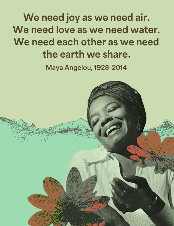 Here, Angelou compares the necessity of love, joy, &amp; community to that of crucial resources like water. The former Arkansan was world-renowned &amp; remarkably successful. Activist, performer, author, artist, etc., she left universally inspiring marks on history. #BlackHistoryMonth