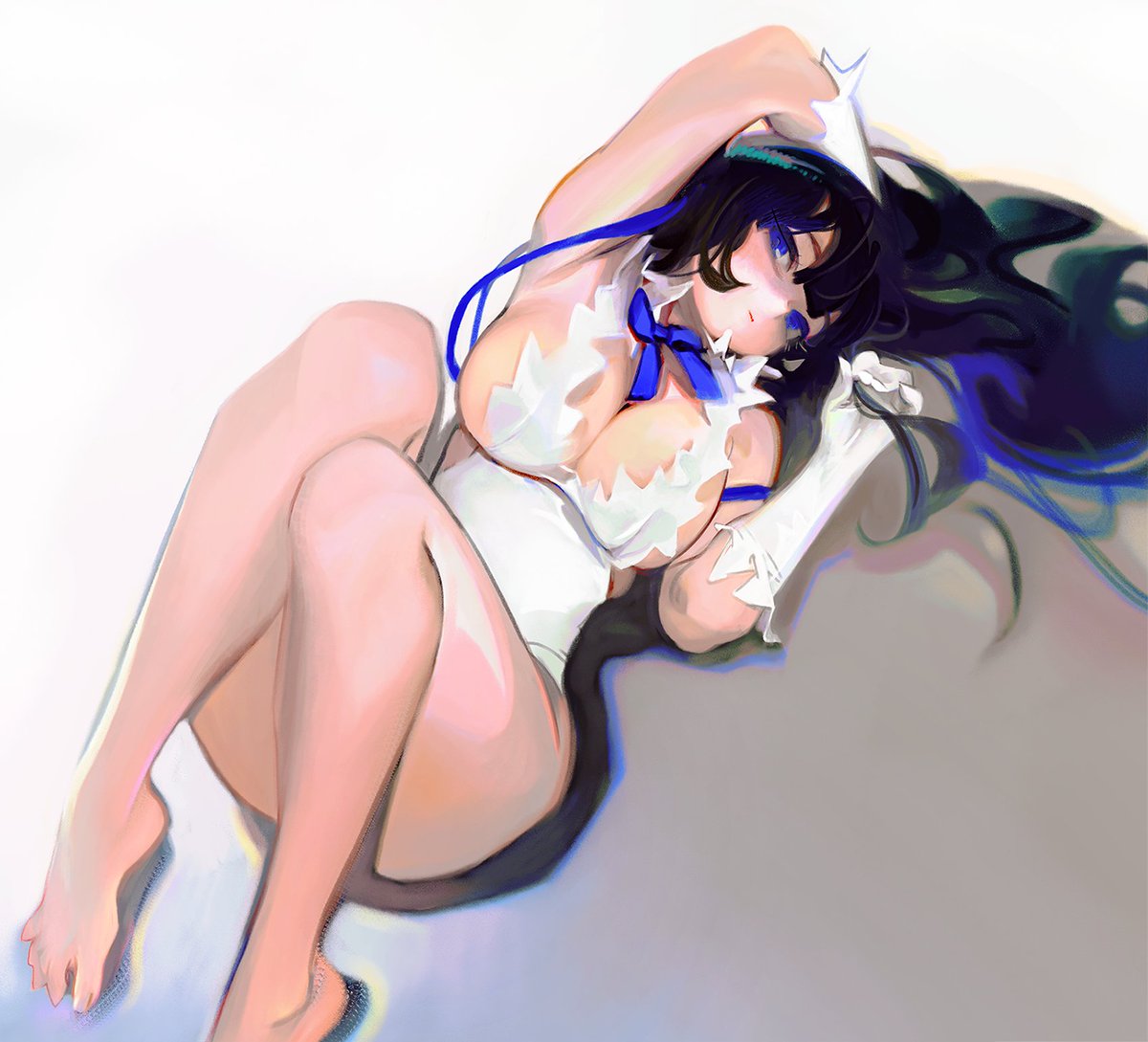 ヘスティア(ダンまち) 「」|여누のイラスト