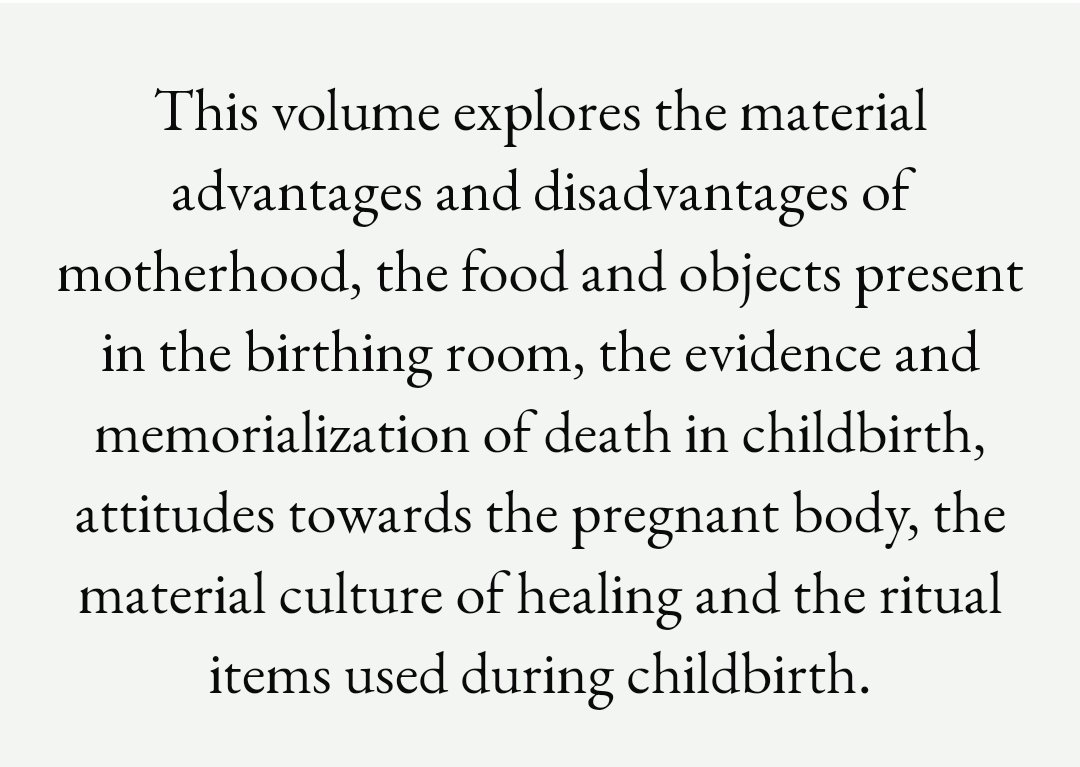 Lovely to see this volume out in the world. My chapter is in part three The Birthing Room. brepols.net/products/IS-97…