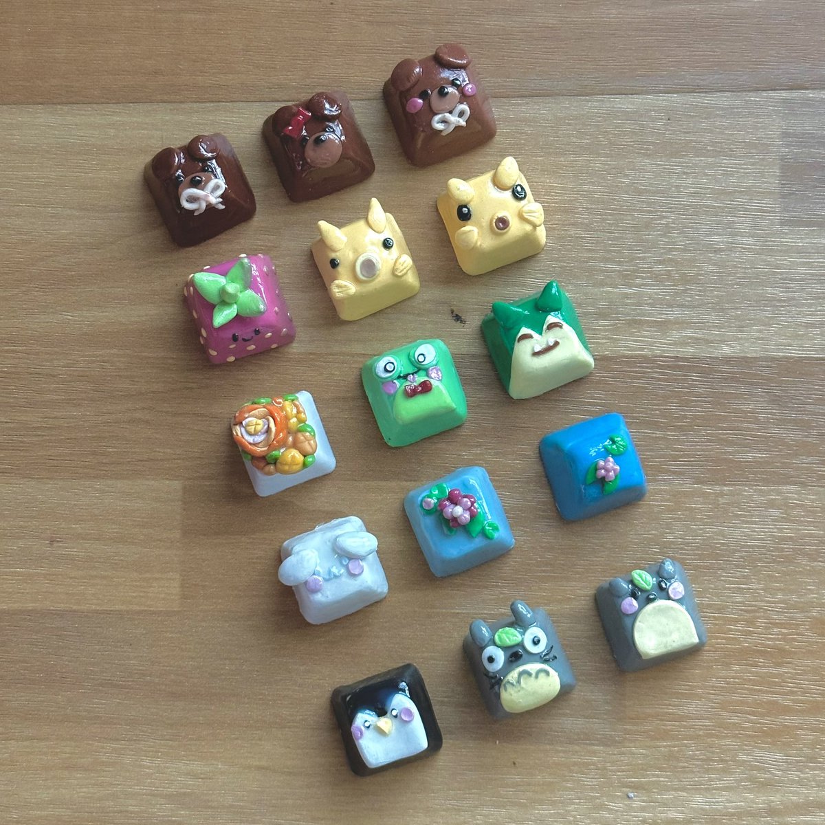 monthly update ive been making keycaps tadaaa will see u all again next month with a new hobby that i made into my whole personality !! <3