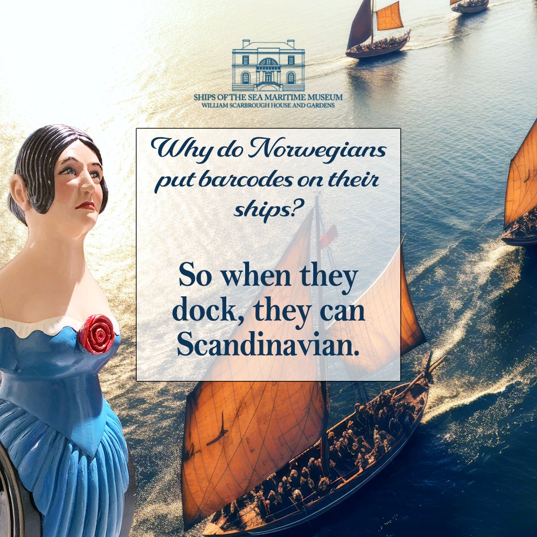 There's a rumor that our figure heads come to life after our museum closes! Our favorite comedian is back with another boat joke for your enjoyment.

#shipsofthesea #maritimemuseum #boatjokes #dadjokes #funny #alwaysacomedian #vikingships #vikings #vikingjokes