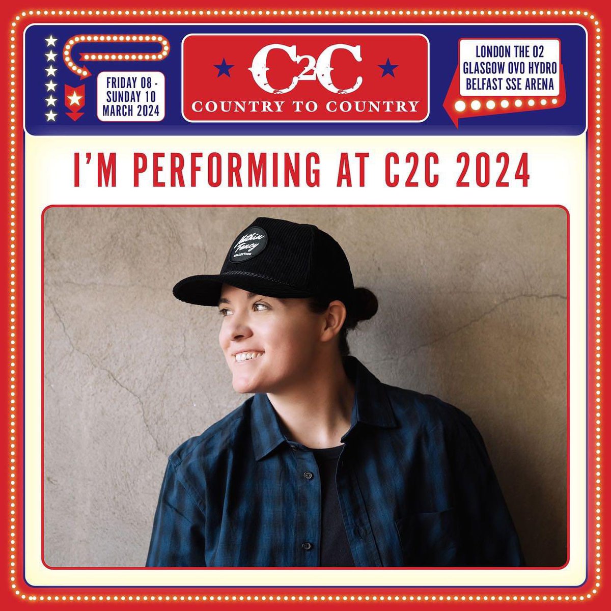 Comin back to the UK for @C2Cfestival baby!!!!! Lets hope my fashion has  improved since 2014……