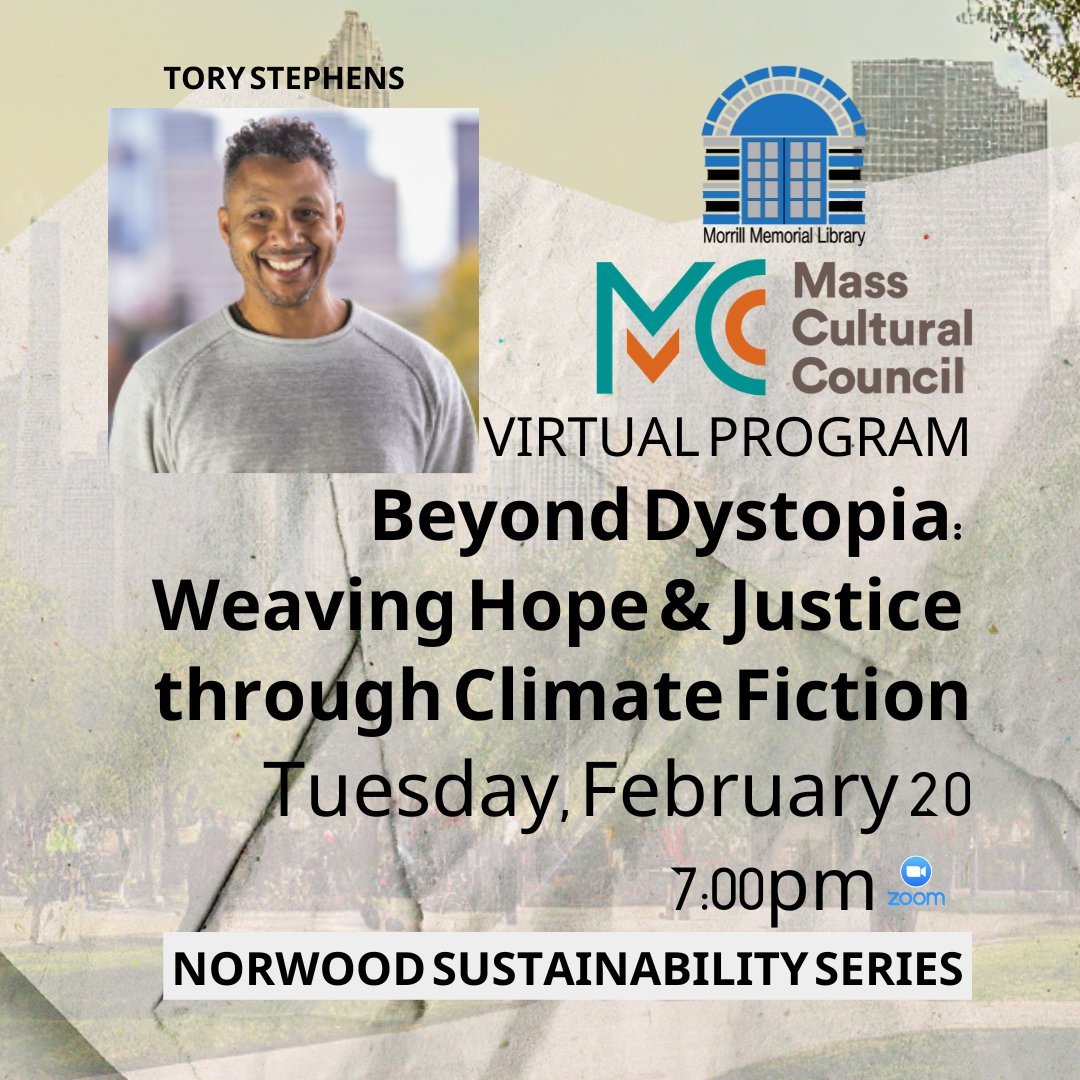 Uncover the power of hope and community embedded in the genres of climate fiction, solarpunk, and thrutopia! Register here: norwoodlibrary.assabetinteractive.com/calendar/virtu…