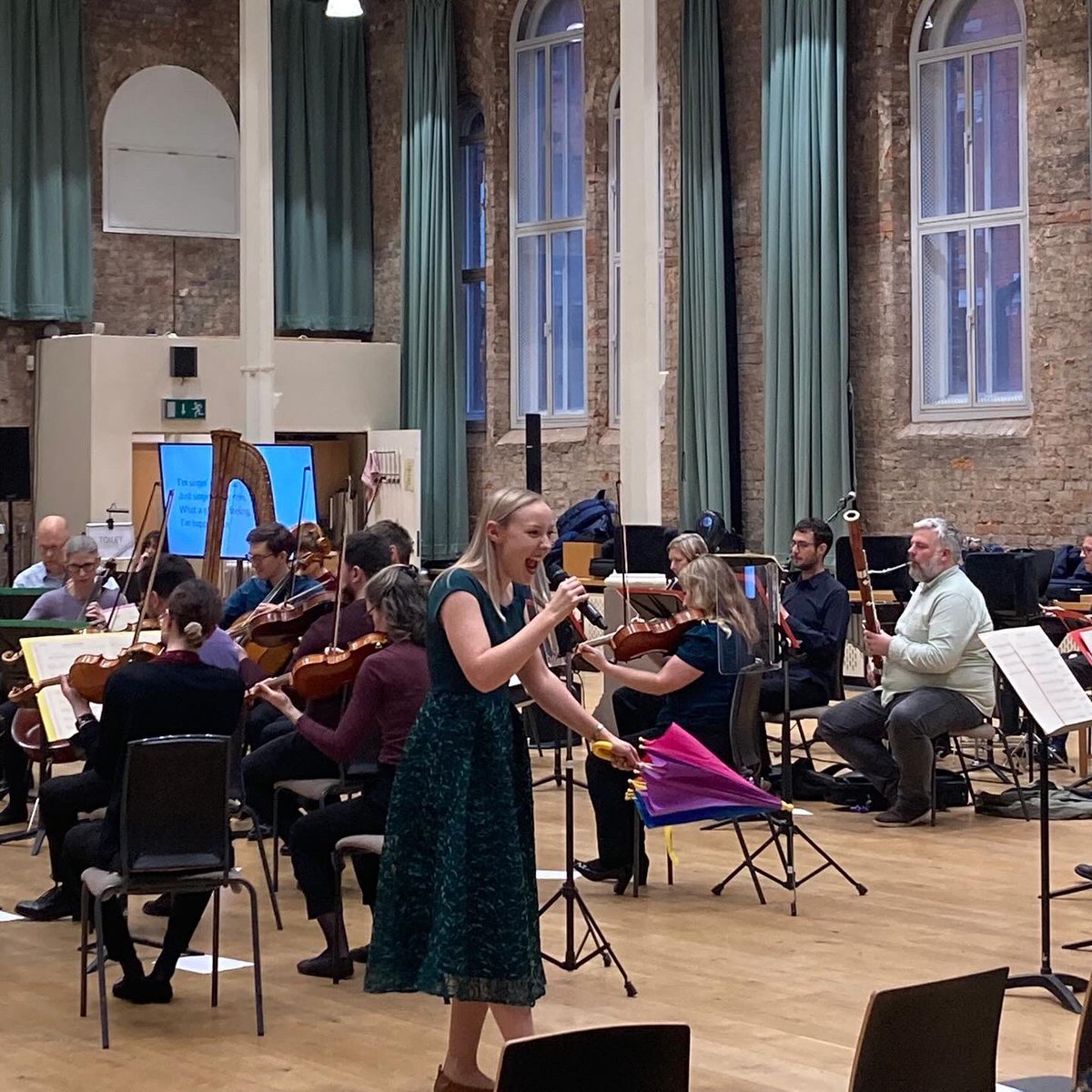 “Singin in the rain” with @the_halle orchestra! ☔️⠀ ⠀ Thank you so much to the Halle team for having me back to sing in another wonderful Relaxed Concert. (Small interactive concerts for those with SEN, dementia, and additional needs) ⠀ Today has brought tears to my eyes!