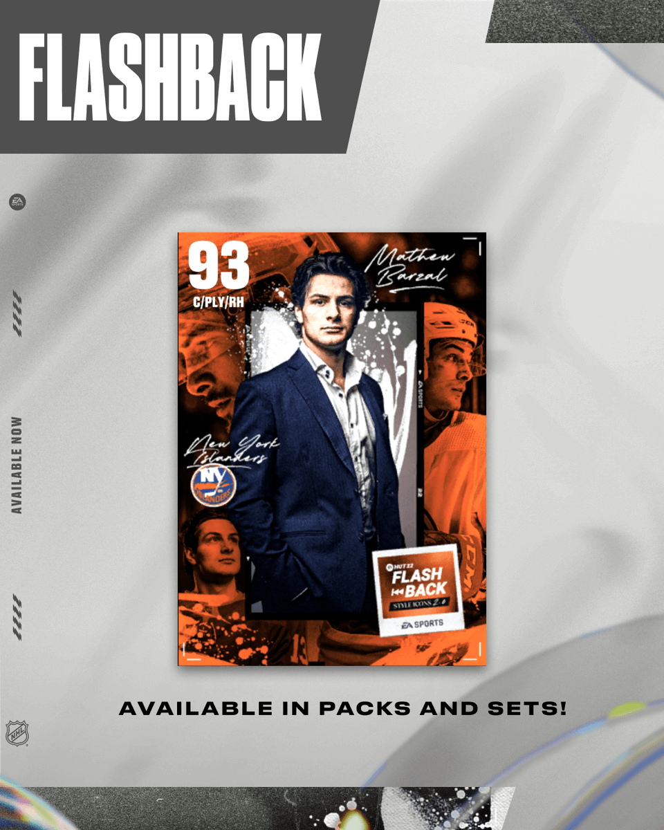 EASPORTSNHL's tweet photo. Earn a 93 Overall Flashback Mathew Barzal through new HUT Moments now LIVE in #NHL24 🔴 https://t.co/SJSRhpkDbm