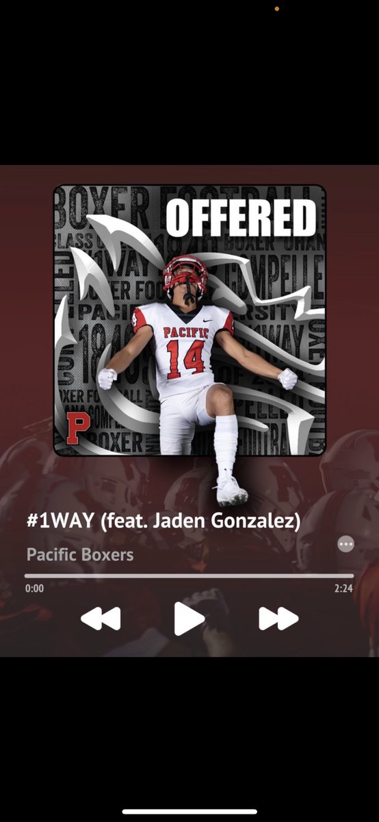 Jaden Gonzalez (@_jadengonzalez) on Twitter photo First off I want to thank God for this opportunity and with that I would like to announce my first offer from Pacific University to continue playing the game I love. Thank you for believing in me!
<a href="/JustinLeathers/">Coach Leatherman</a> <a href="/Coach_BMeyer/">Braeden Lafaele Meyer</a> <a href="/CoachFalc/">Ian Falconer</a> First off I want to thank God for this opportunity and with that I would like to announce my first offer from Pacific University to continue playing the game I love. Thank you for believing in me!
<a href="/JustinLeathers/">Coach Leatherman</a> <a href="/Coach_BMeyer/">Braeden Lafaele Meyer</a> <a href="/CoachFalc/">Ian Falconer</a>