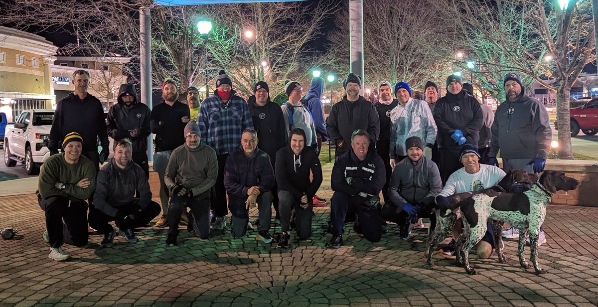23x HIMs came out today in @MooresvilleNC to get their Kettlebell, Ruck or Run in this morning. What excuse do you have to not better yourself and have some fellowship in the process? @F3GhostFlagNC @F3Nation