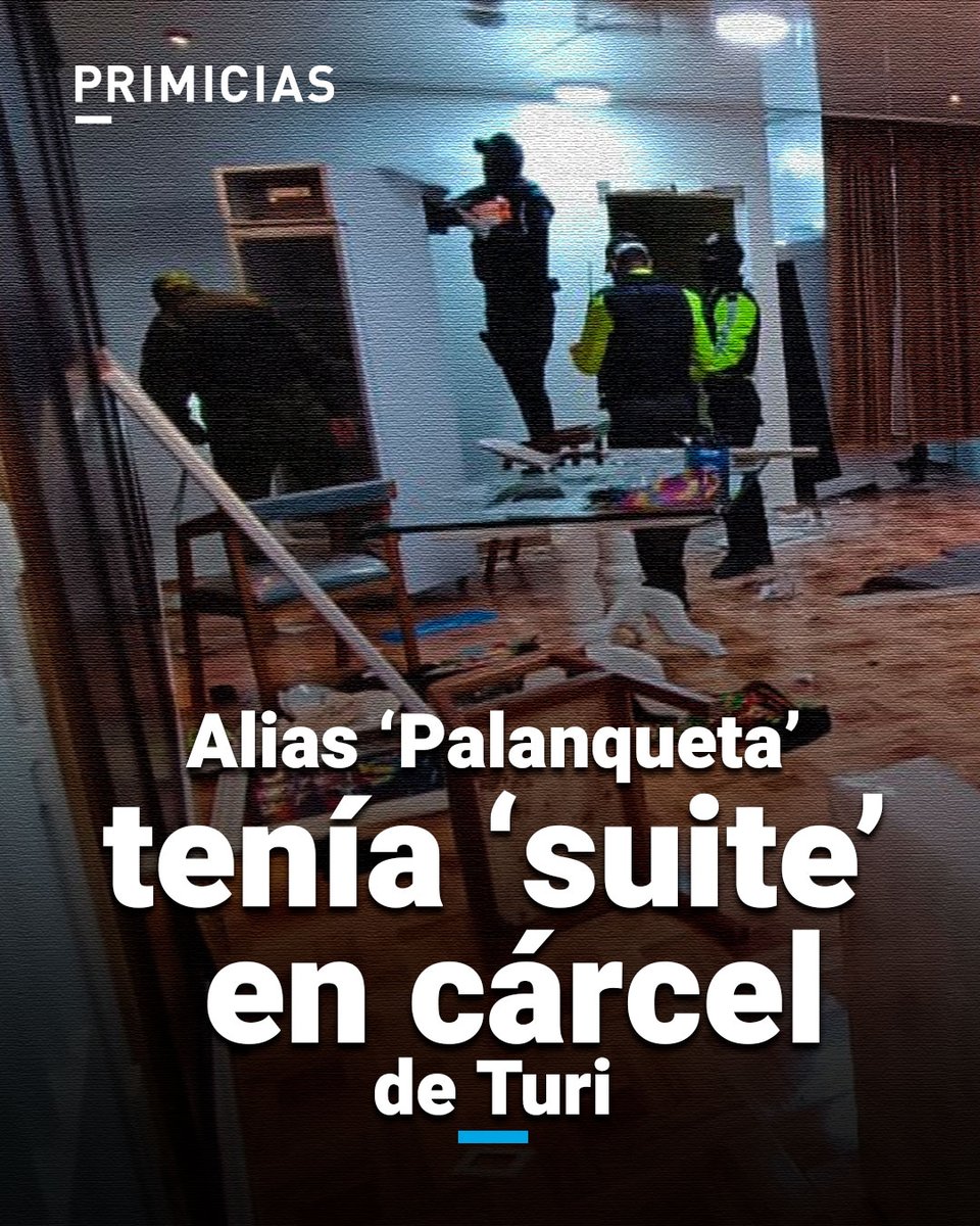 Primicias's tweet photo. El líder de Los Lobos, alias 'Palanqueta', fue trasladado a la Penitenciaría del Litoral. Así era su 'suite' en la cárcel de Turi. https://t.co/0OKDinuIpe https://t.co/VhxLuYWsEi