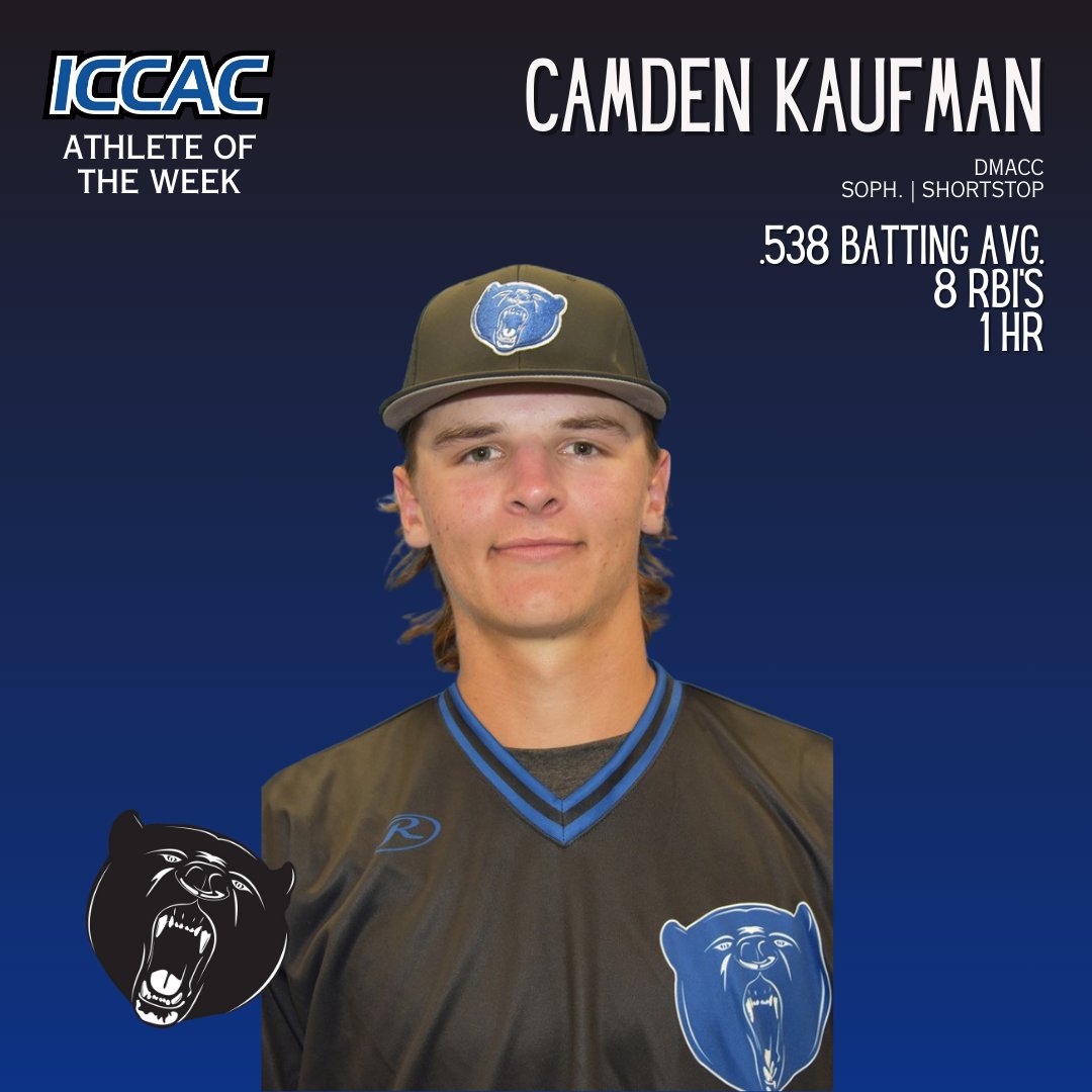 ICCACSports's tweet photo. ATHLETE OF THE WEEK
🗓️ JAN. 29 - FEB. 4
BASEBALL ⚾️

@DMACCBaseball Camden Kaufman
@DMACCBaseball Eli Lehrman

🔗https://t.co/F10xNR12Rn
#NJCAABaseball ⚾️ https://t.co/0NhjzSwWA9