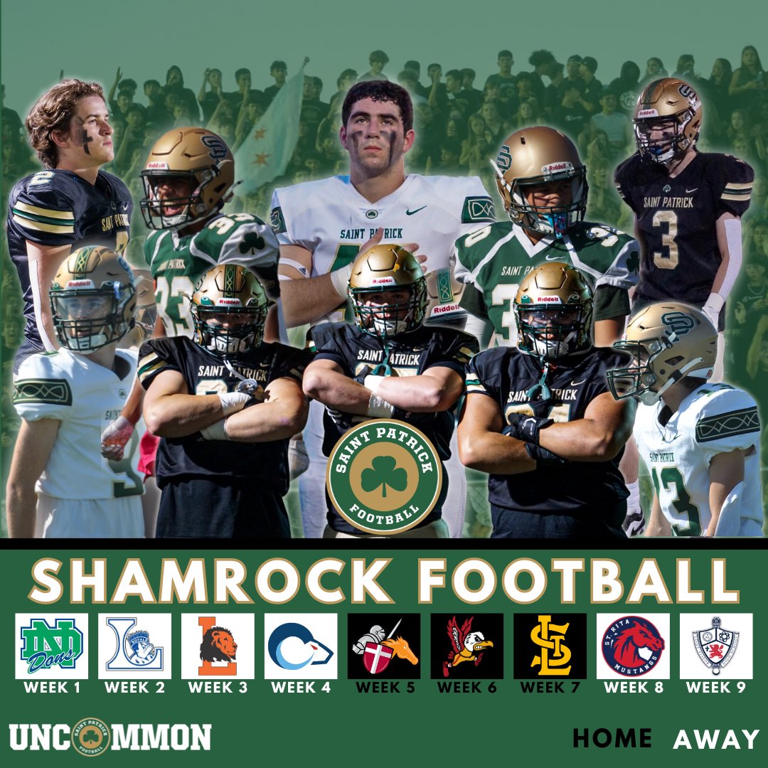 2024 Schedule ☘️🏈
#ShamrockPride #Uncommon