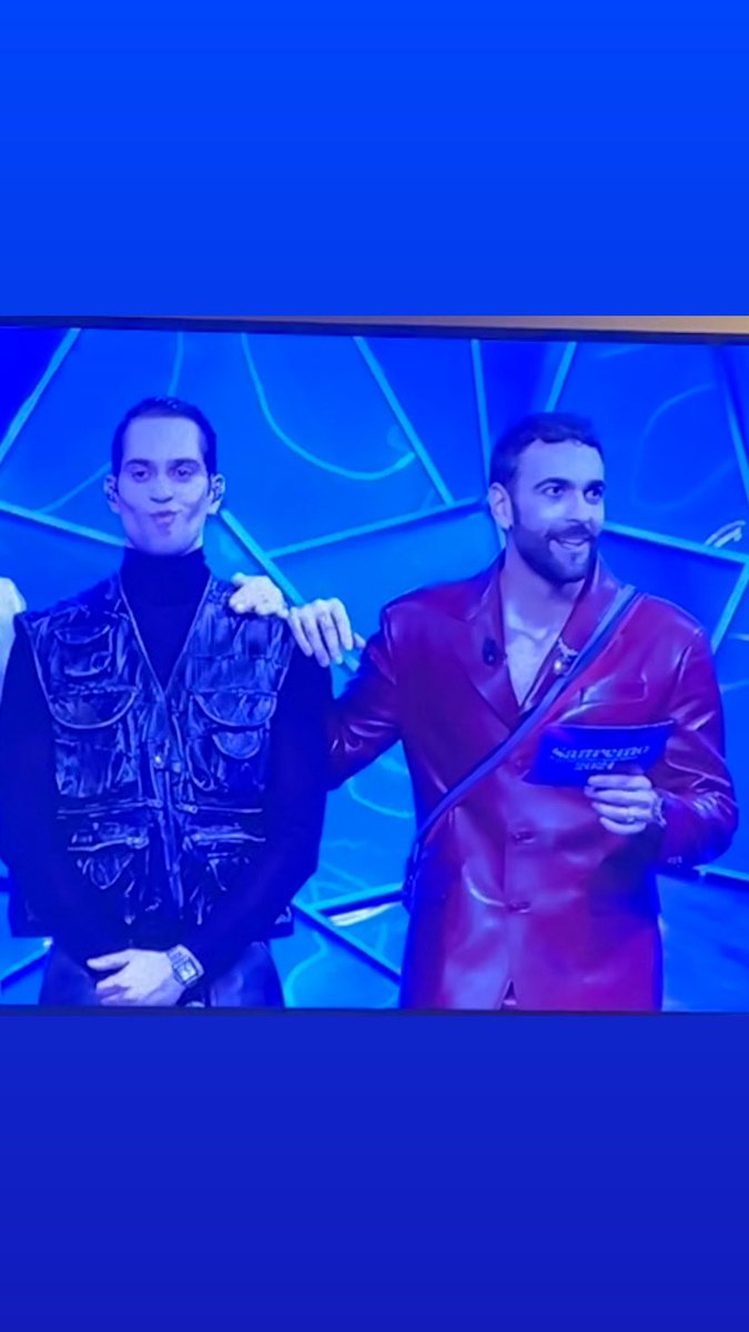 Senza aggiungere altro. #Mahmood #MarcoMengoni #SANREMO2024