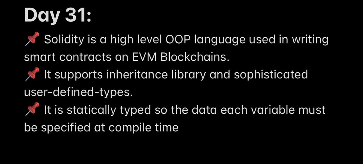 Lansa_18's tweet image. Day 31: Beginning my Journey in Solidity 😅!
Let’s ignore the boring title.
#blockchain #Web3Developer #web3 @lumoslabsHQ