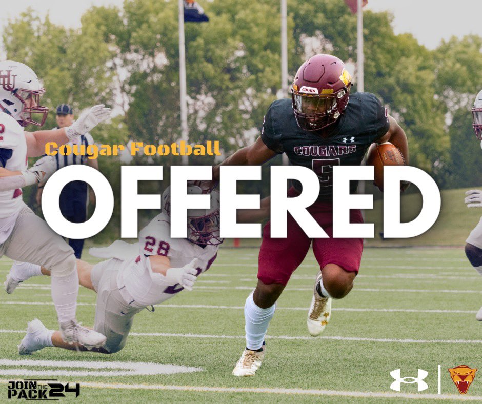 After having a great conversation with <a href="/Coach_Gehlen/">Nate Gehlen</a> I am blessed &amp; excited to announce i have received my first offer to further my academic &amp; athletic career! <a href="/UMMFootball/">Minnesota Morris Football</a> @CoachEvans_PHS <a href="/Coach_DavisPHS/">Kenny Davis</a> #AGTG #rollcoug