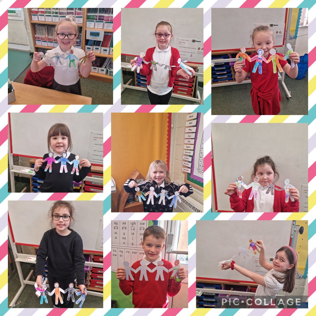 Week 4 in the P2 Story Club was one of my favourite stories...

The Paper Dolls!

We really enjoyed making our own paper dolls just like the girl in the story. Some of us even named them! Ask us about them 🤩 <a href="/missallanhps/">Miss Allan & P2A</a> <a href="/Misshendry_hps/">Miss Hendry</a>  <a href="/MissMcMillanHPS/">Miss McMillan & P4M</a>