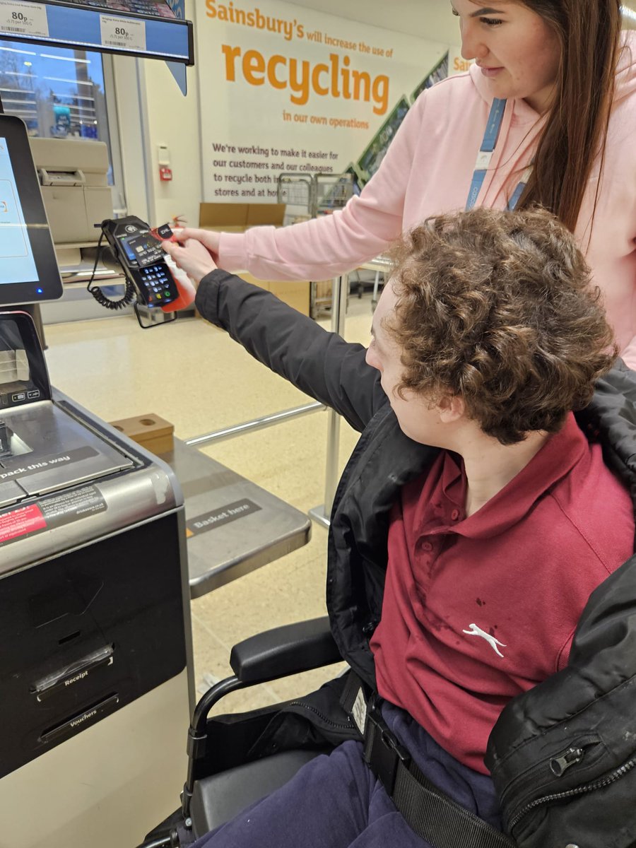 Cascade_Cohen's tweet photo. Carl completed his weekly shopping trip this evening with staff. 
Carl has grown in confidence and learning new skills everyday!! 

Fantastic work Carl!! 

#Foodshopping 
#Growinginconfidence https://t.co/91C34iBS5I