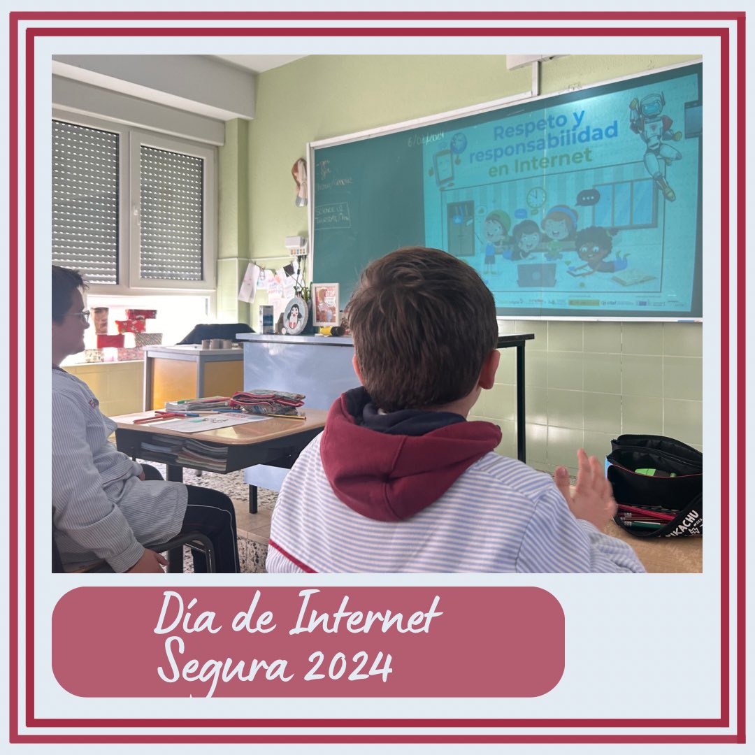 🛜Los alumnos del Colegio La Anunciata hemos asistido esta mañana al taller online del <a href="/incibe/">INCIBE</a> para celebrar el Día de Internet Segura 2024.