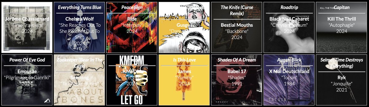 premomag's tweet photo. 「#PodcastPrémo  n°190」
La playlist : 
Jérôme Chassagnard / Chelsea Wolf / Ride / Gusgus / Bestial Mouths / Black Nail Cabaret / Kill The Thrill / Empusae / Seeming / KMFDM / James / Babel 17 / X Mal Deutschland / Ryk
+ > https://t.co/Xbyunbdx3D https://t.co/OVzW8WNg3w