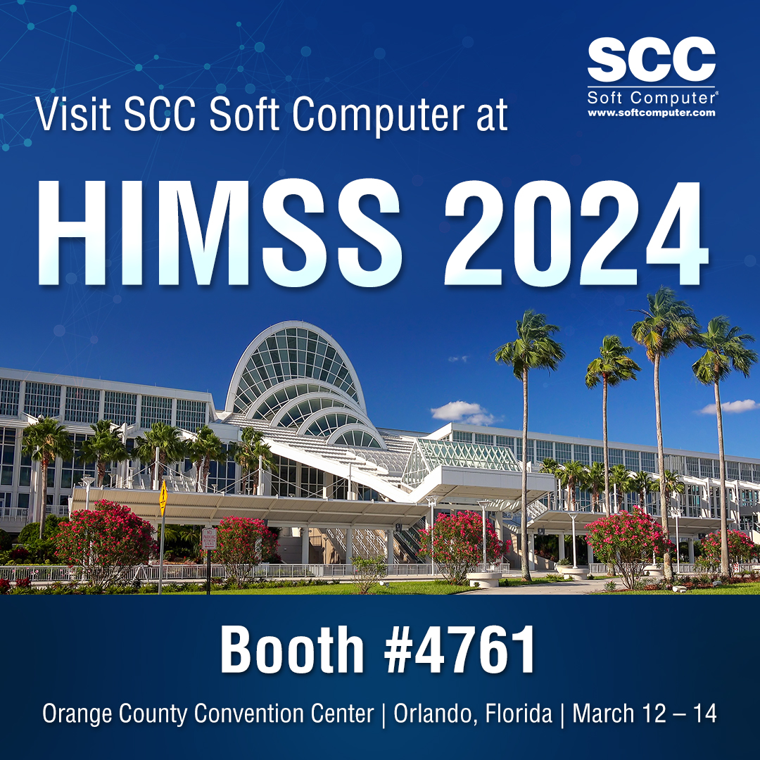 SCCSoftComputer's tweet image. SCC Soft Computer will be exhibiting at HIMSS from March 12 – 14, in Orlando, Florida. We are excited to meet with you to discuss our products! Visit our blog for more information! 🥽🧬🔬 #himss #softcomputer #himss24