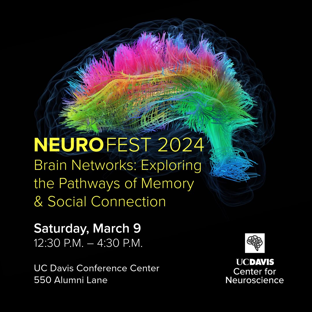 Celebrate Brain Awareness Week 2024 at 𝗡𝗲𝘂𝗿𝗼𝗙𝗲𝘀𝘁 on March 9!  
neuroscience.ucdavis.edu/neurofest 
#BrainAwarenessWeek #brainscience #STEMeducation