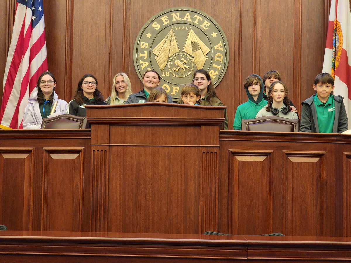 At the Capitol with <a href="/Wakulla4H/">Wakulla 4-H</a> today #fl4hdatc24