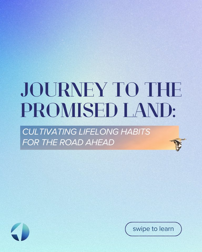 ChristJourney's tweet image. Cultivate daily habits that shape your journey and embark on the road to the Promised Land with us! Which of the 4 habits will you be focusing on this week? 

#MessageRecap #MessageHighlight #ChristJourney